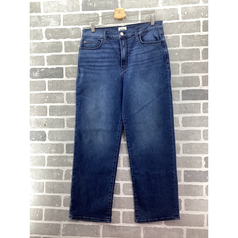 Hudson Noa High Rise Straight Leg Jeans Dark Wash Blue Size 32 45GH2BOC7541